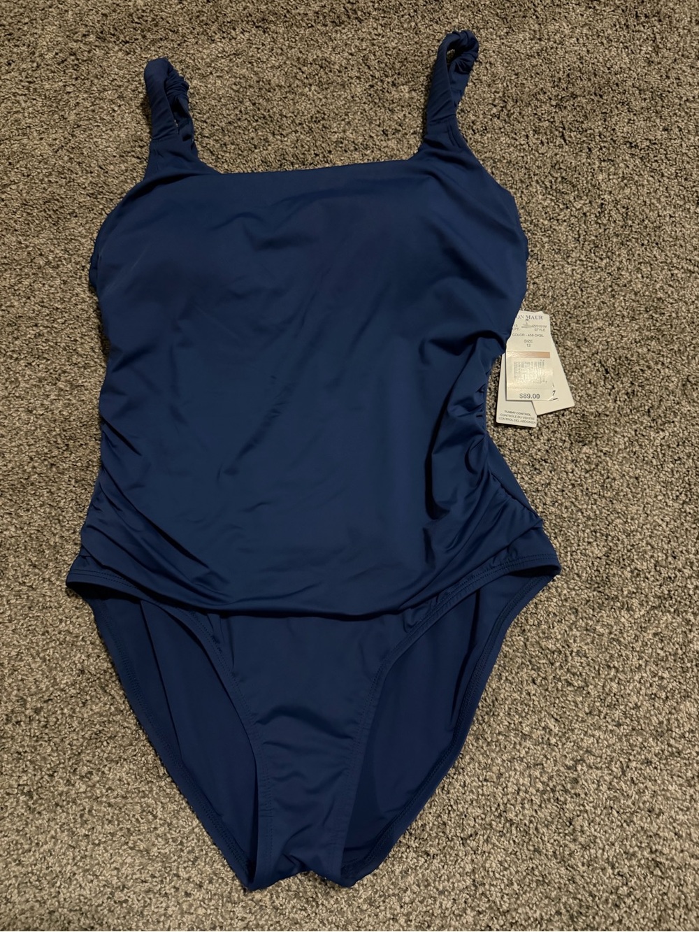 Jantzen Navy Blue One-Piece Swimsuit